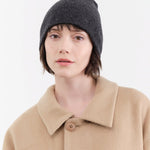 Paychi Guh Accessories Hats Slouchy Beanie in Charcoal Charcoal / One Size