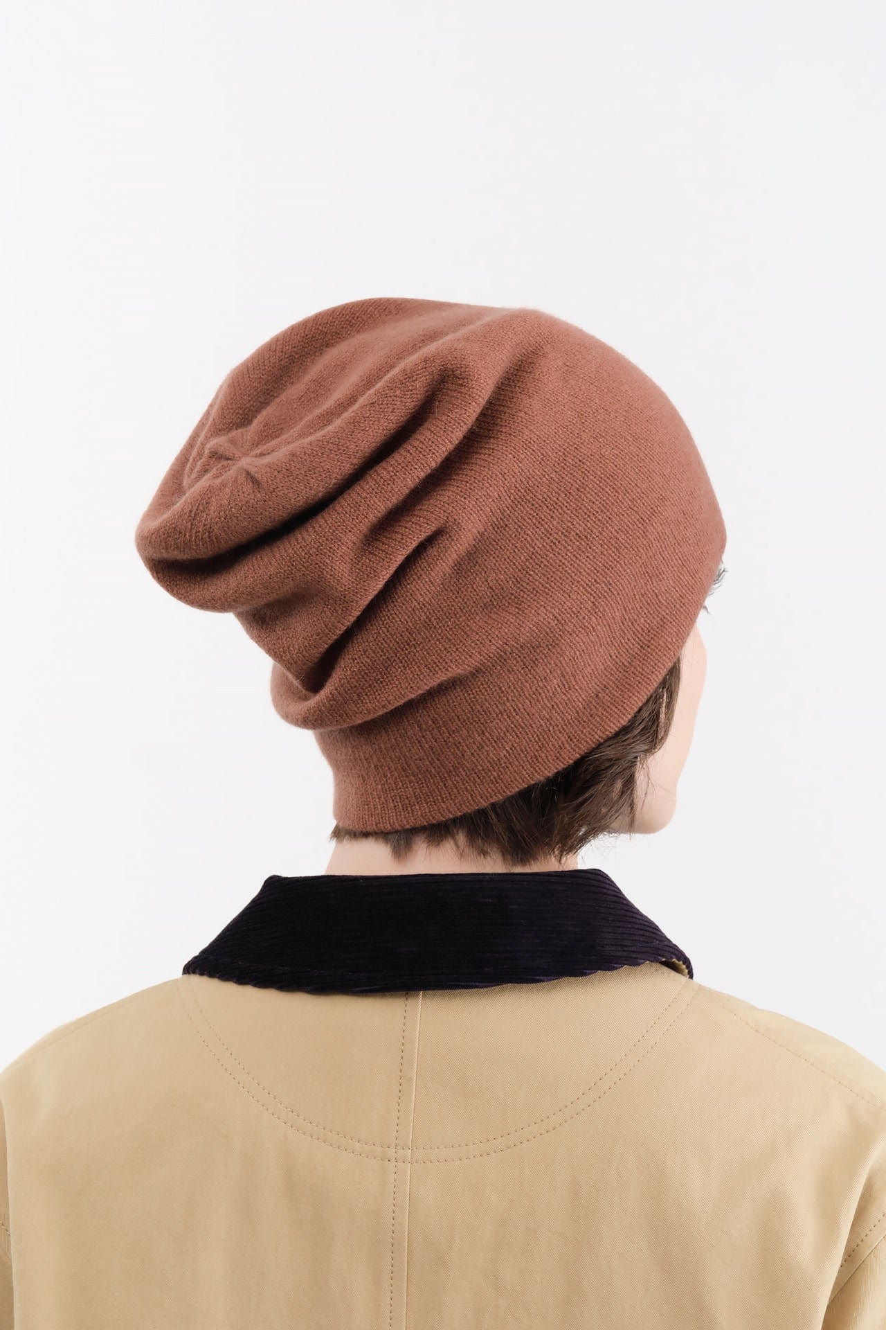 Paychi Guh Accessories Hats Slouchy Beanie in Sandalwood Sandalwood / One Size