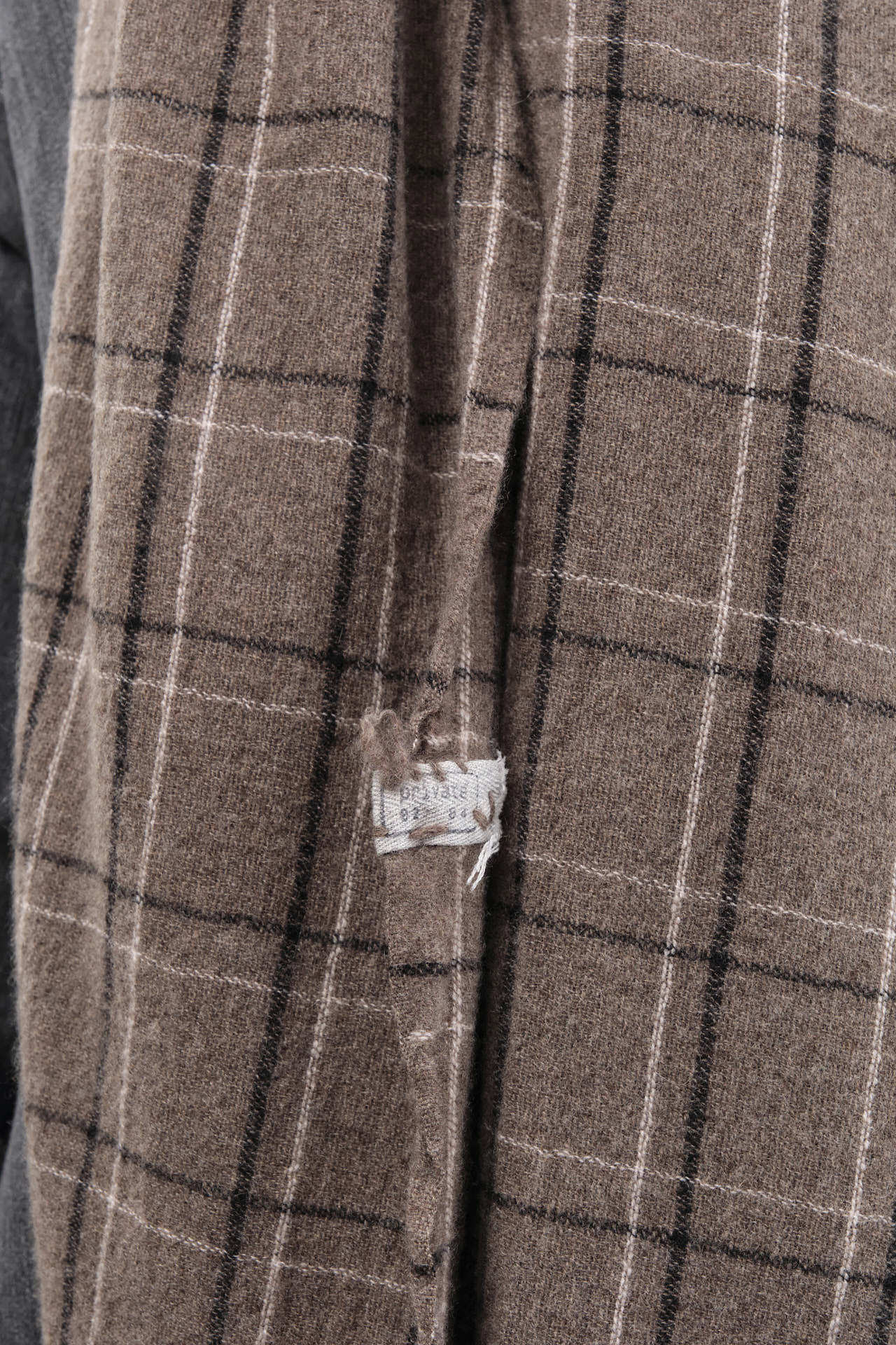 Private 0204 Accessories Scarves 650 Quadro Cashmere Scarf Plaid Cafe Grey / One Size