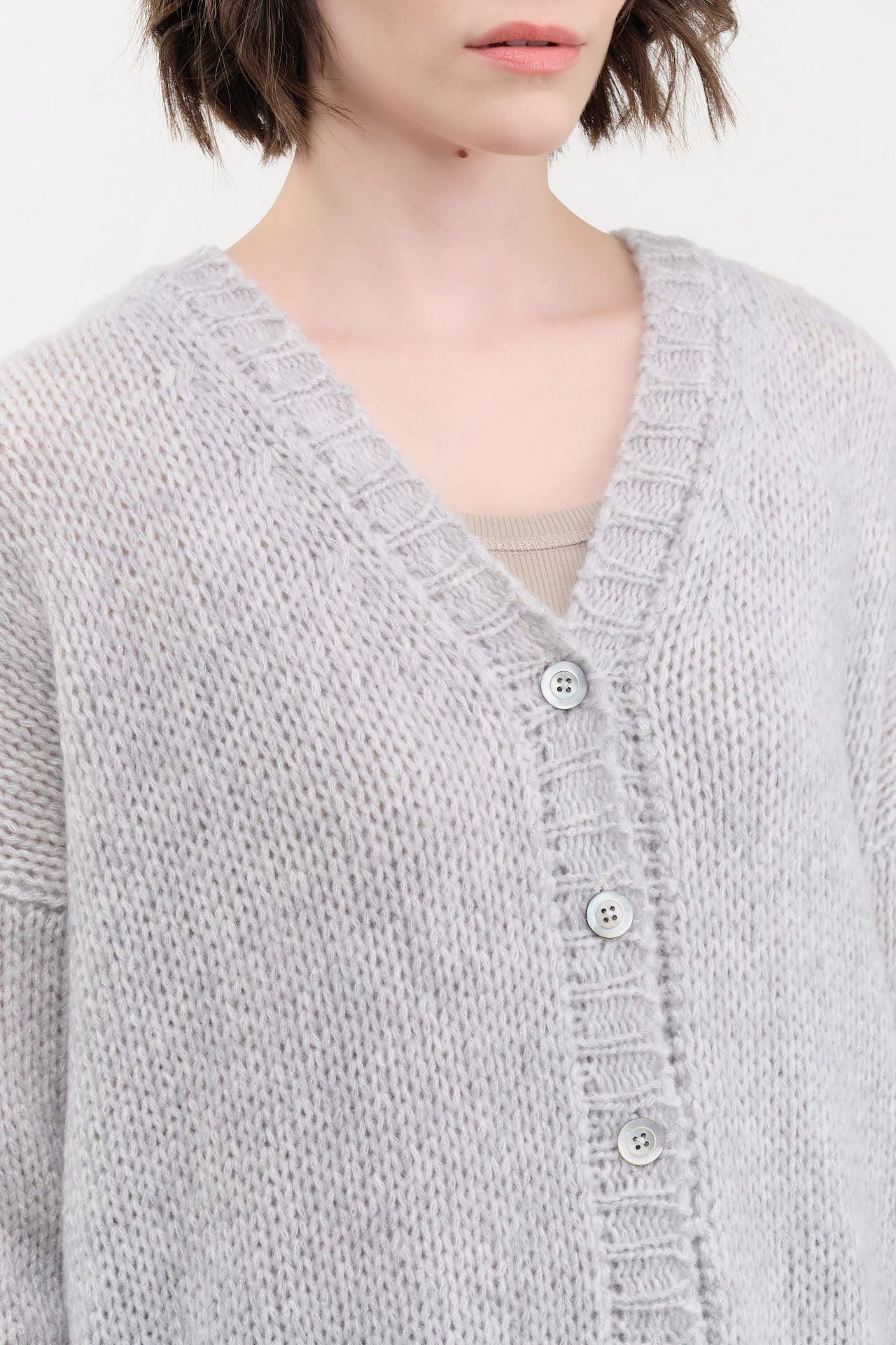 Private 0204 Apparel Womens Sweaters Cashmere Silk Cardigan