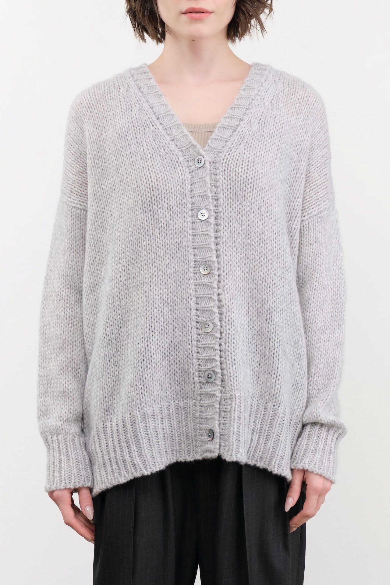Private 0204 Apparel Womens Sweaters Cashmere Silk Cardigan