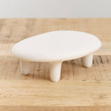 Tina Frey Designs Home Kitchen Serving Puddle Small Elevated Platter White