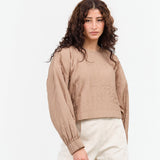 Rachel Comey Apparel Womens Blouses Arma Top Khaki / XSmall