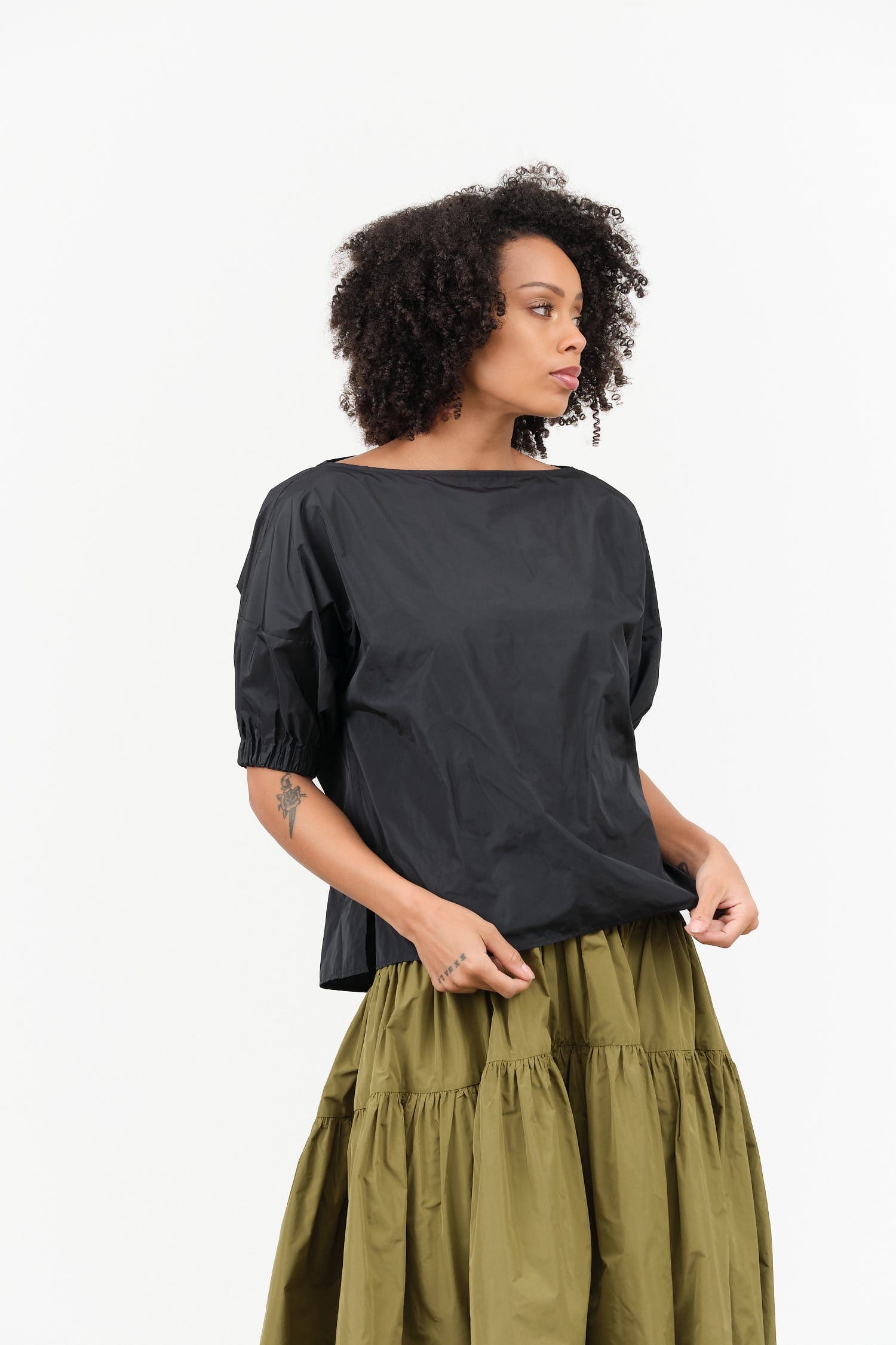 Rachel Comey Apparel Womens Blouses Ballaton Top Black / XSmall