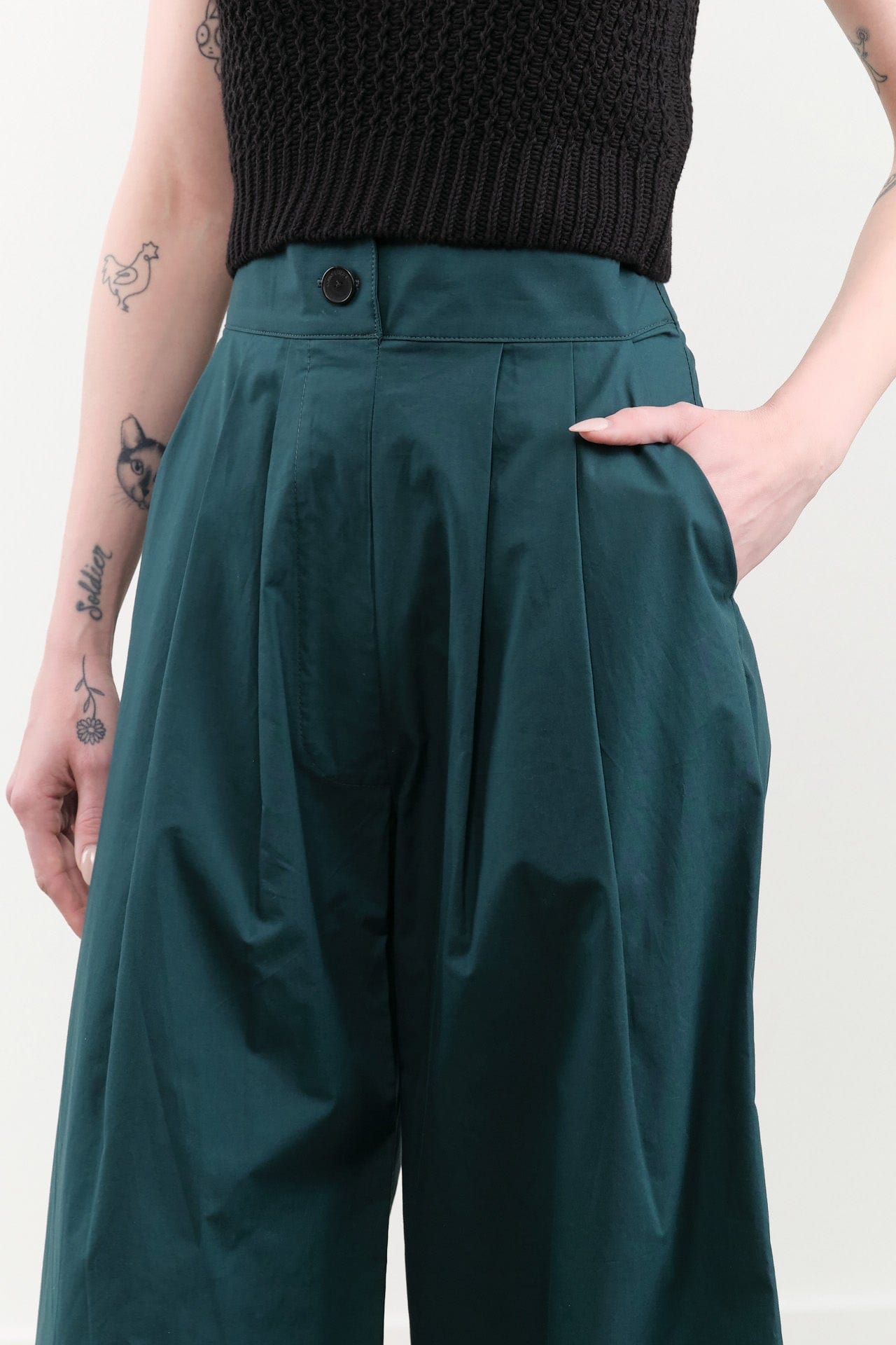 Rachel Comey Apparel Womens Pants Coxsone Pant in Dark Juniper
