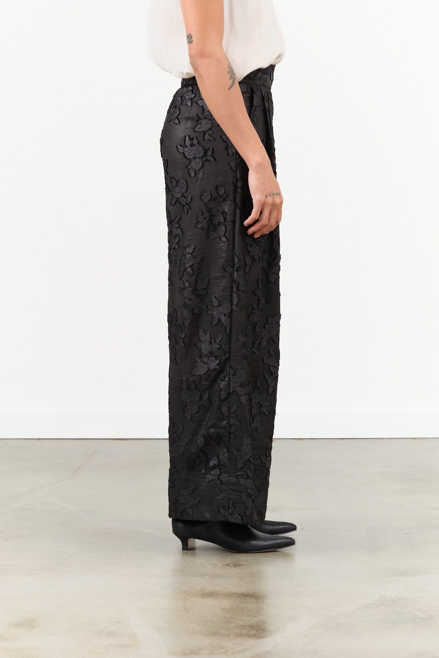 Rachel Comey Apparel Womens Pants Coxsone Pant in Fleur Du Mal Black