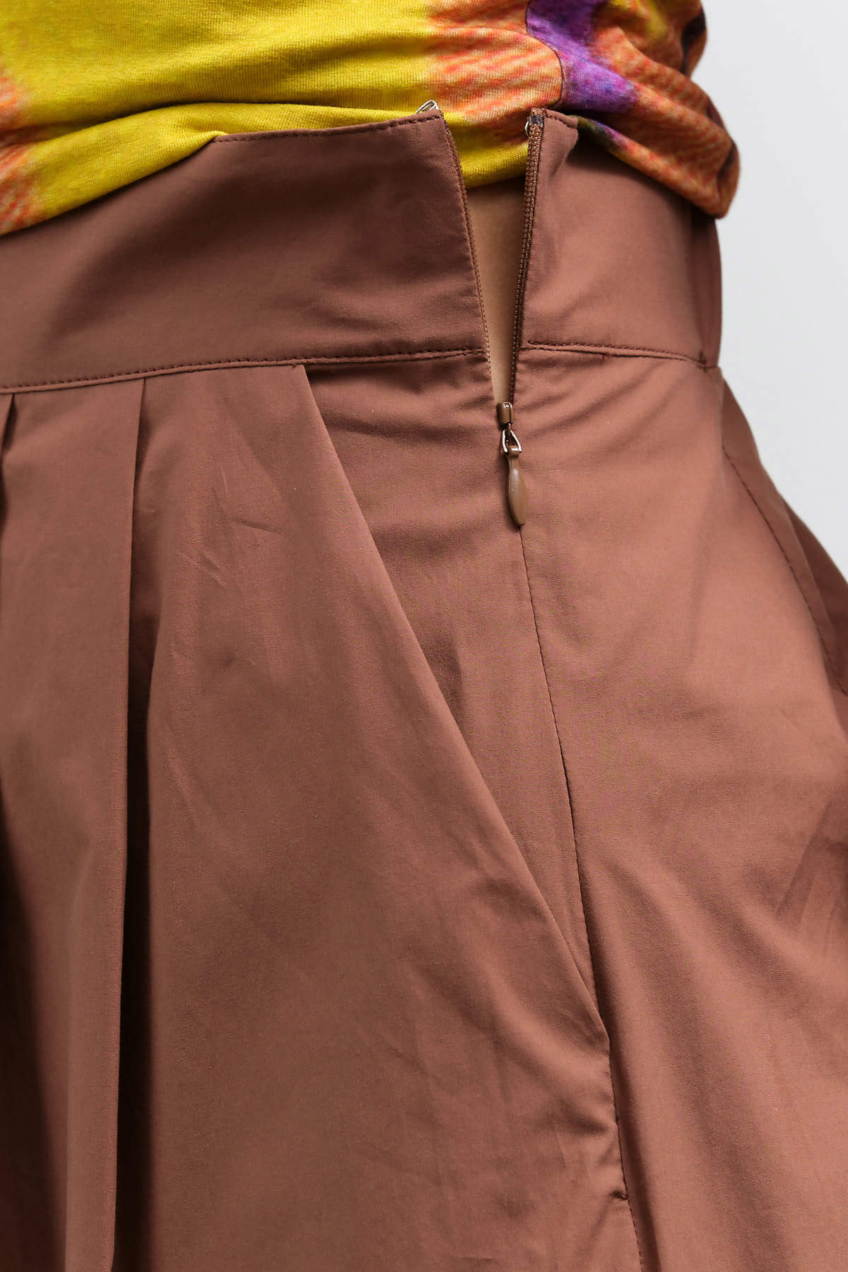 Zipper view of Coxsone Pant in Sienna
