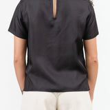 Rachel Comey Apparel Womens Blouses Delmara Top in Black