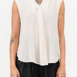 Rachel Comey Apparel Womens Blouses Duston Top in Ivory