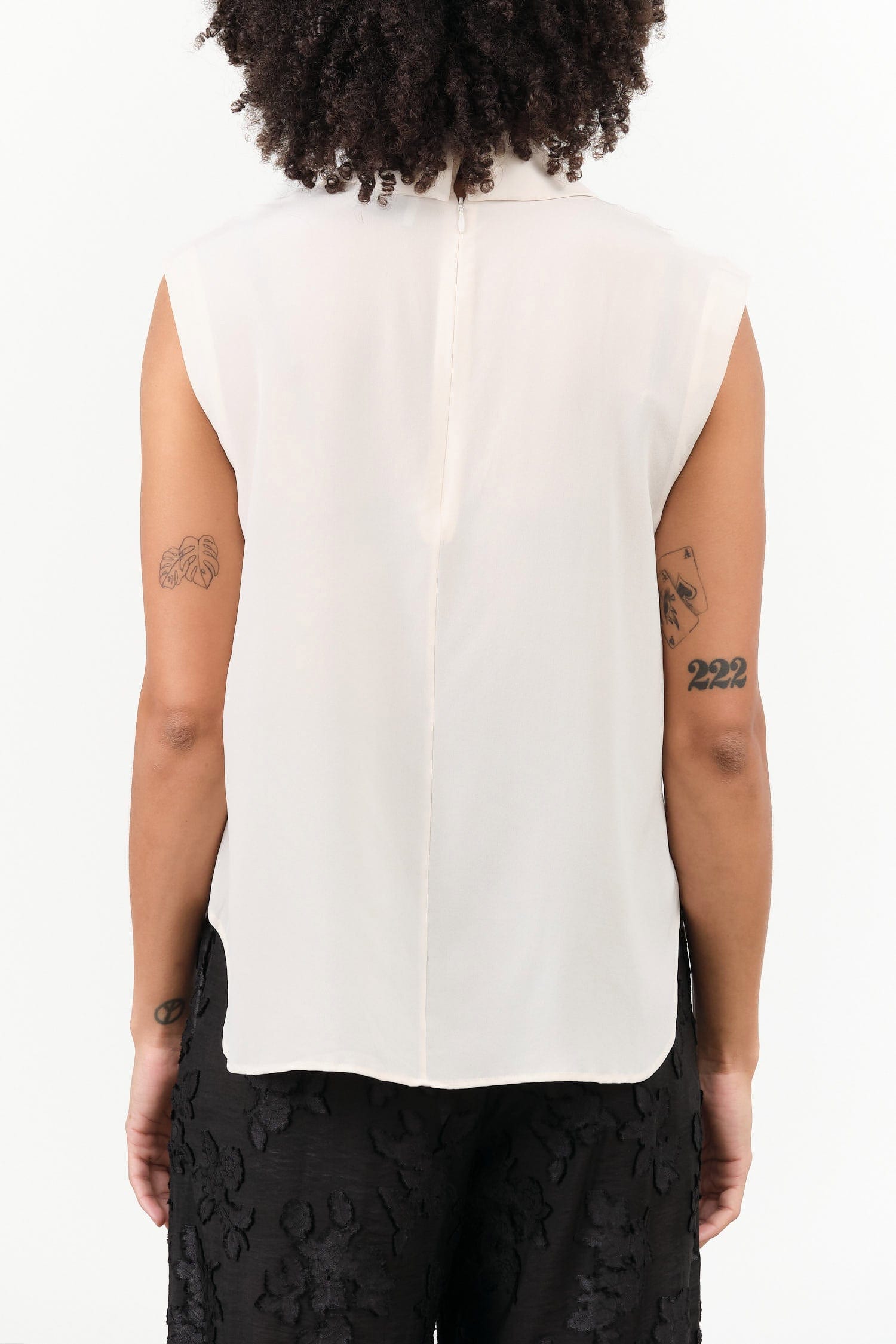 Rachel Comey Apparel Womens Blouses Duston Top in Ivory