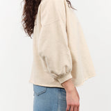 Rachel Comey Apparel Womens Blouses Fond Sweatshirt in Buff