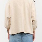 Rachel Comey Apparel Womens Blouses Fond Sweatshirt in Buff
