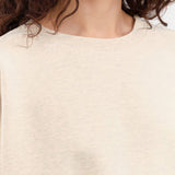 Rachel Comey Apparel Womens Blouses Fond Sweatshirt in Buff