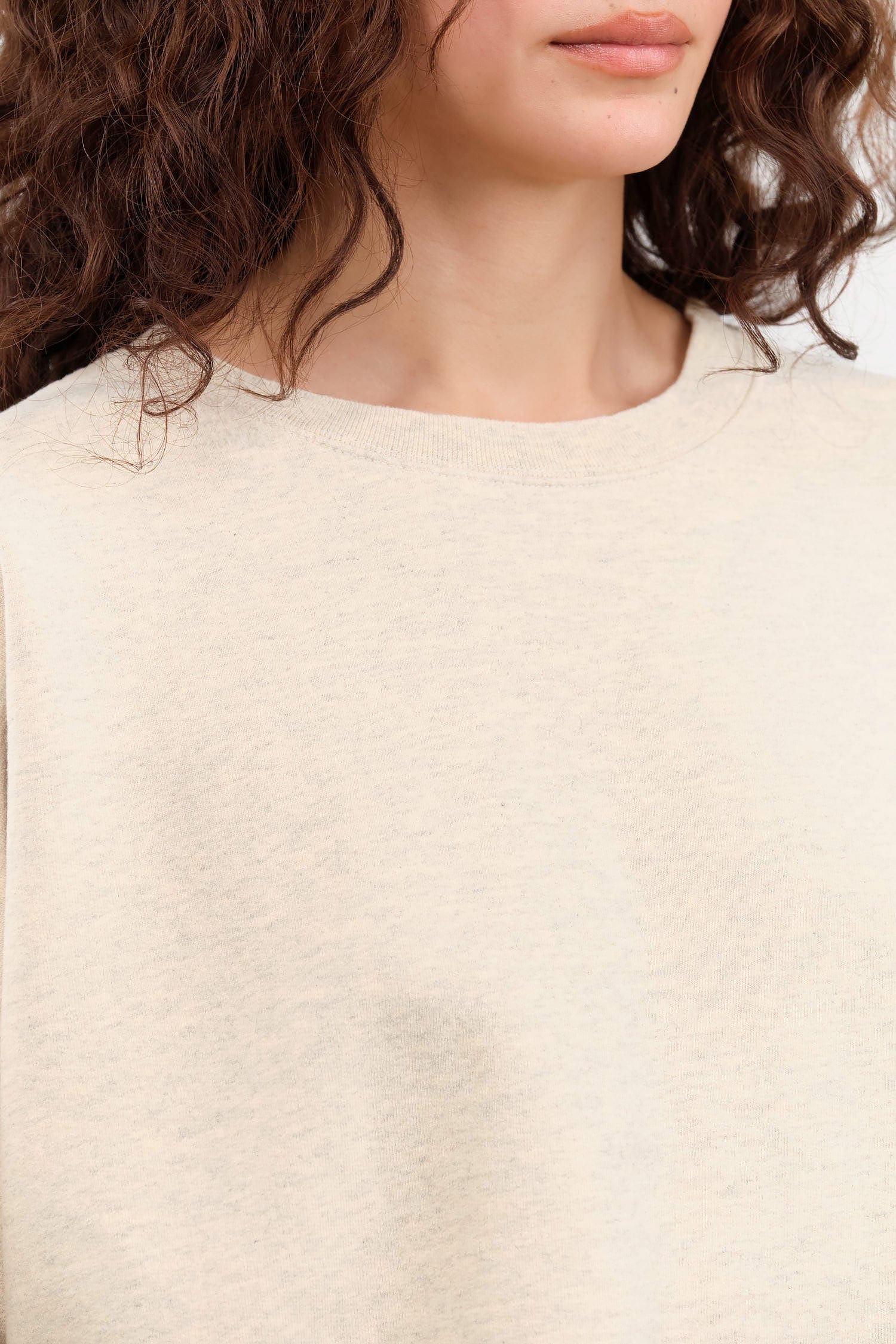Rachel Comey Apparel Womens Blouses Fond Sweatshirt in Buff