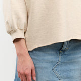 Rachel Comey Apparel Womens Blouses Fond Sweatshirt in Buff