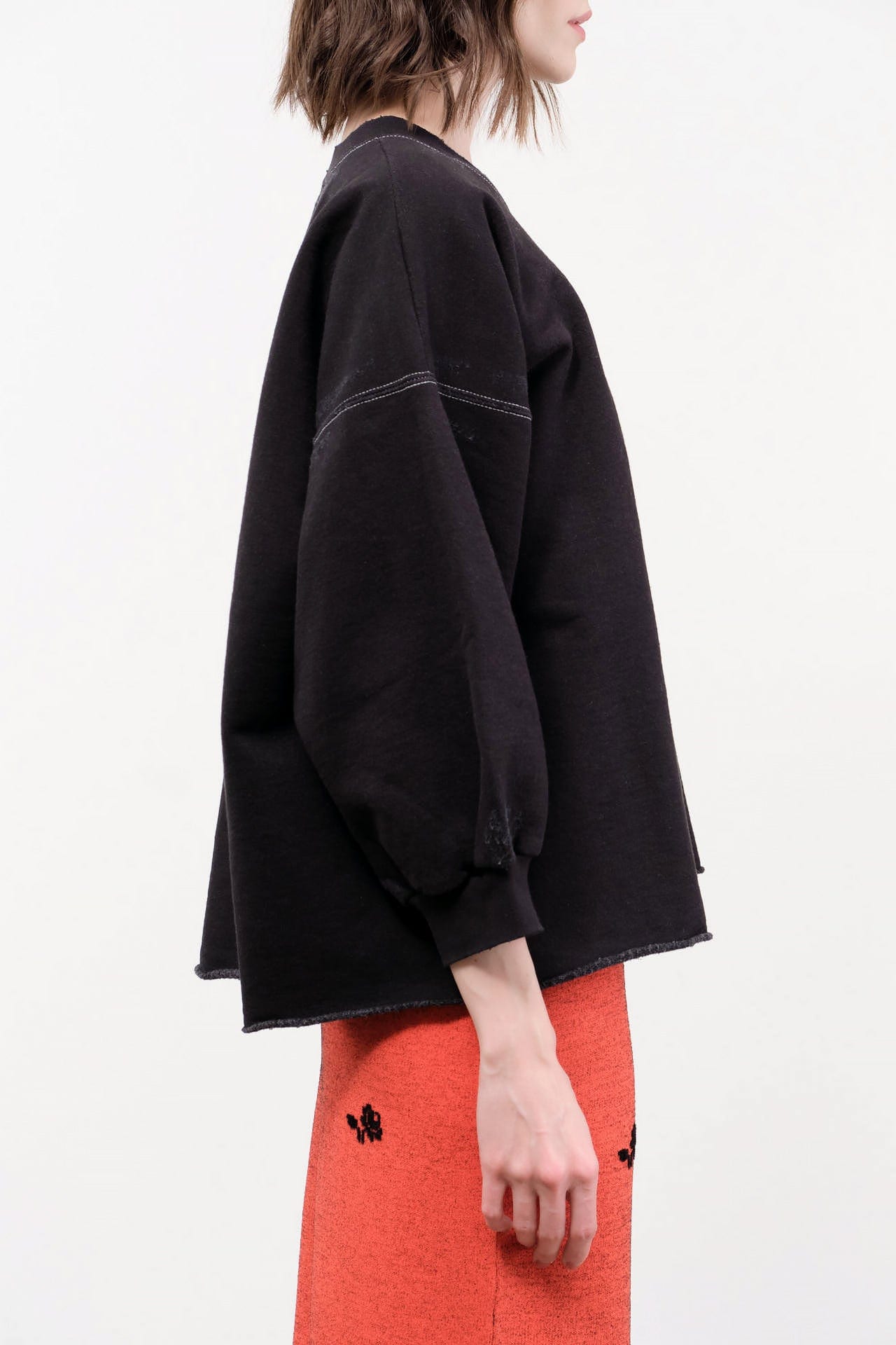 Rachel Comey Apparel Womens Lounge Fond Sweatshirt in Charcoal