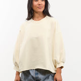 Rachel Comey Apparel Womens Blouses Fond Sweatshirt in Meringue