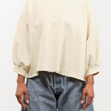 Rachel Comey Apparel Womens Blouses Fond Sweatshirt in Meringue