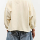 Rachel Comey Apparel Womens Blouses Fond Sweatshirt in Meringue