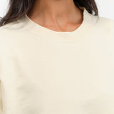 Rachel Comey Apparel Womens Blouses Fond Sweatshirt in Meringue