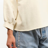 Rachel Comey Apparel Womens Blouses Fond Sweatshirt in Meringue