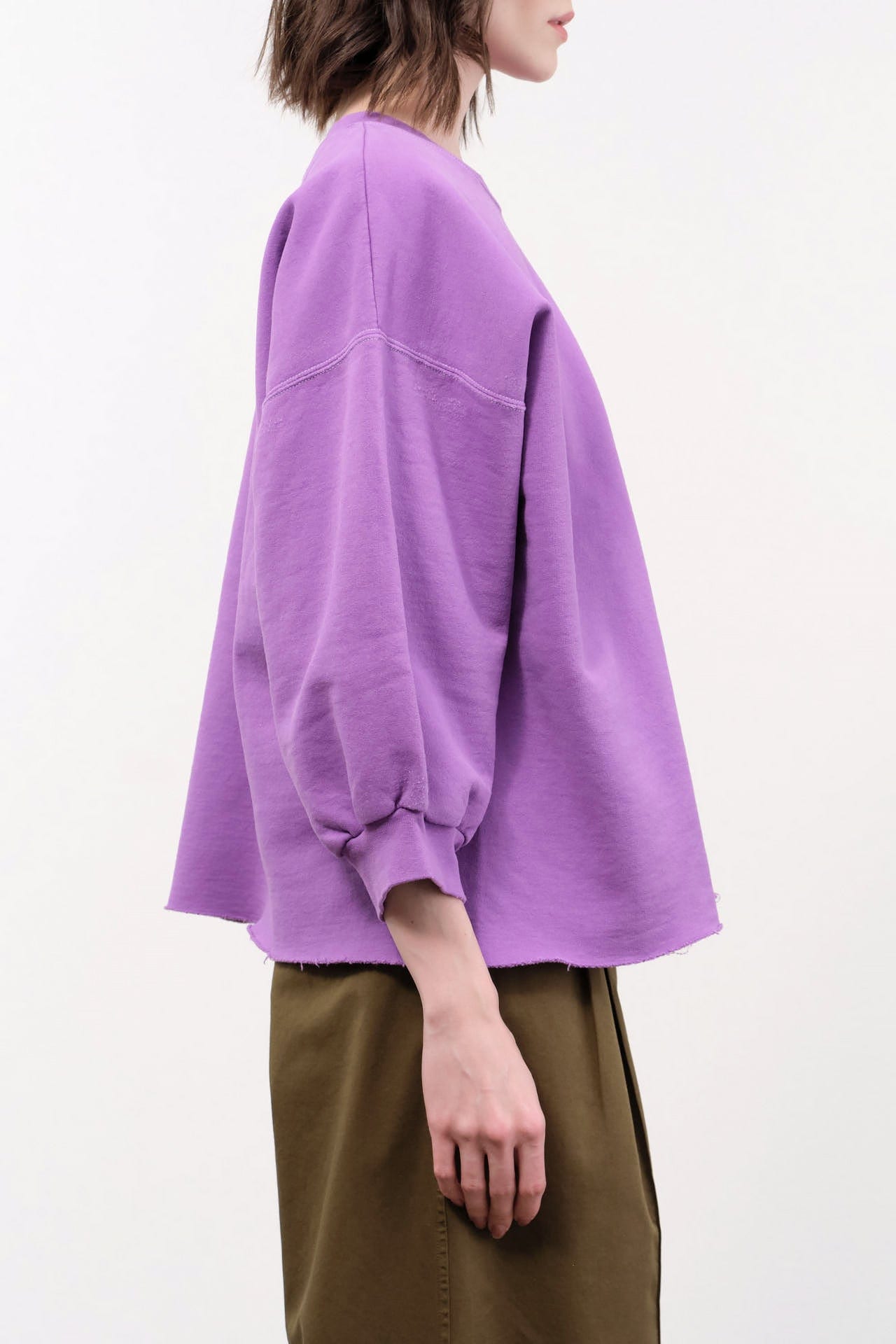Rachel Comey Apparel Womens Lounge Fond Sweatshirt in Orchid