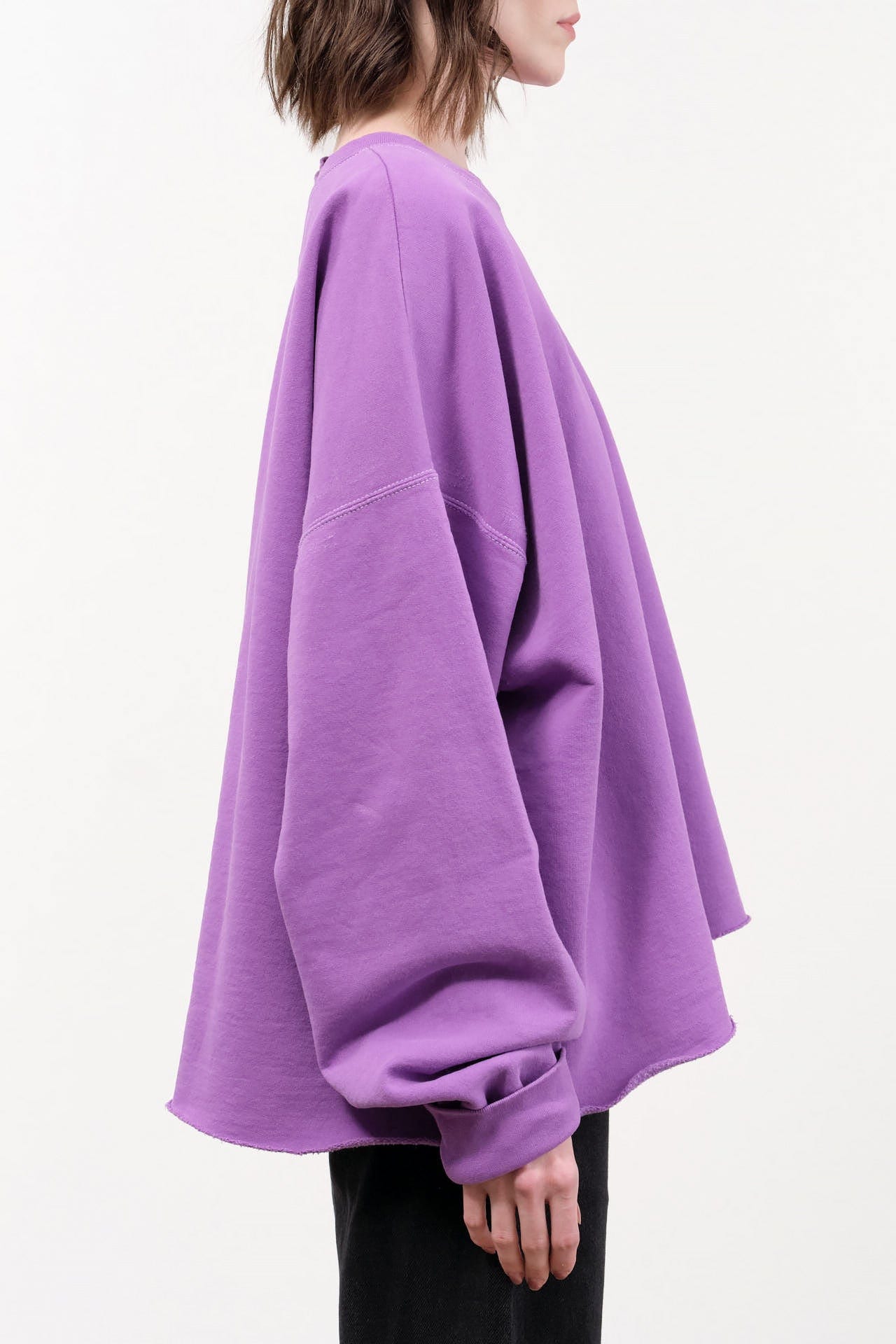 Rachel Comey Apparel Womens Lounge Fonder Sweatshirt in Orchid Orchid / XS/S