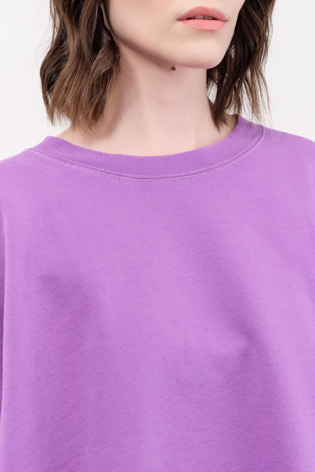 Rachel Comey Apparel Womens Lounge Fonder Sweatshirt in Orchid Orchid / XS/S