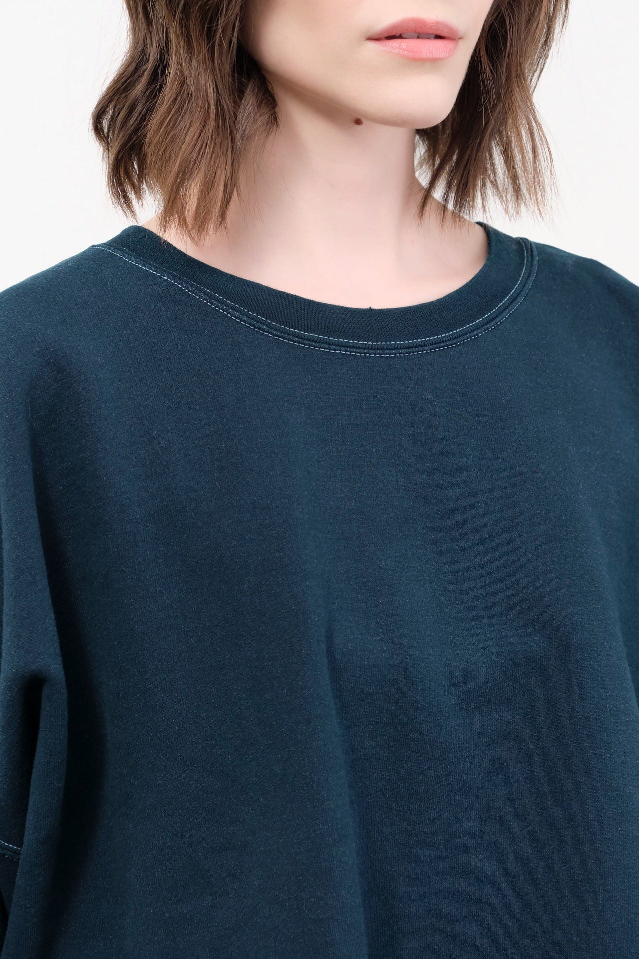 Rachel Comey Apparel Womens Lounge Fonder Sweatshirt in Teal Teal / XS/S