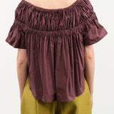 Rachel Comey Apparel Womens Blouses Jenn Top in Merlot