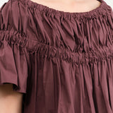 Rachel Comey Apparel Womens Blouses Jenn Top in Merlot