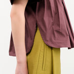 Rachel Comey Apparel Womens Blouses Jenn Top in Merlot