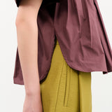 Rachel Comey Apparel Womens Blouses Jenn Top in Merlot