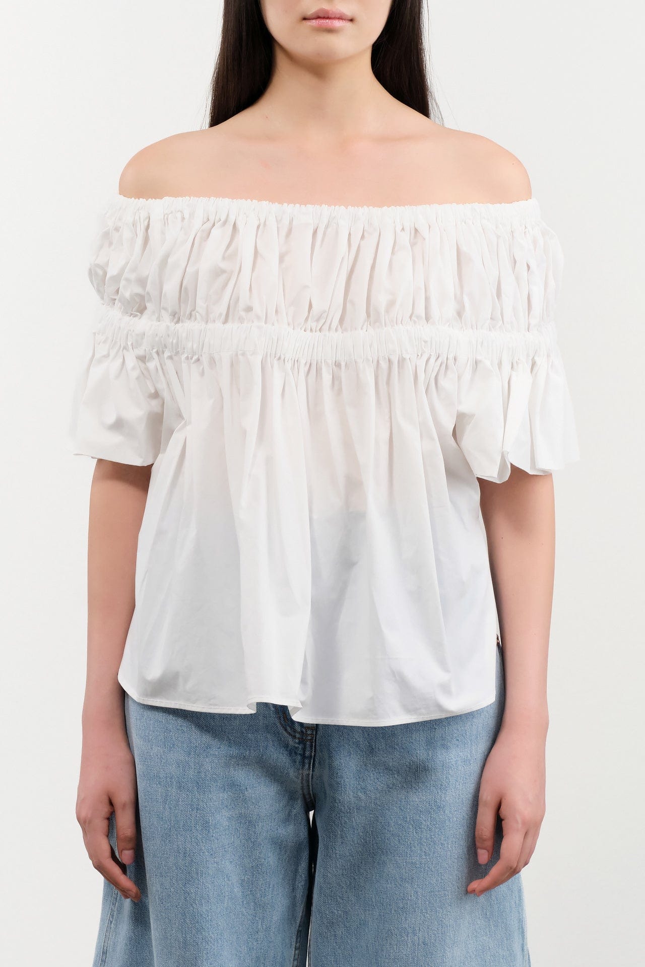 Rachel Comey Apparel Womens Blouses Jenn Top in White