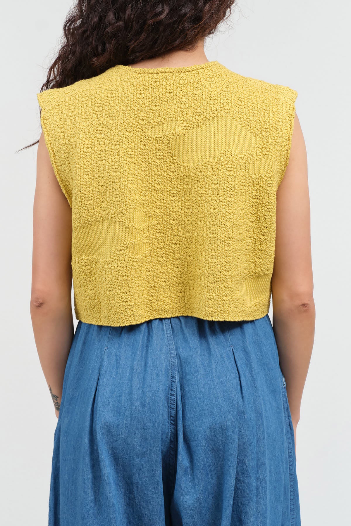Back view of Pacer Top in Yellow
