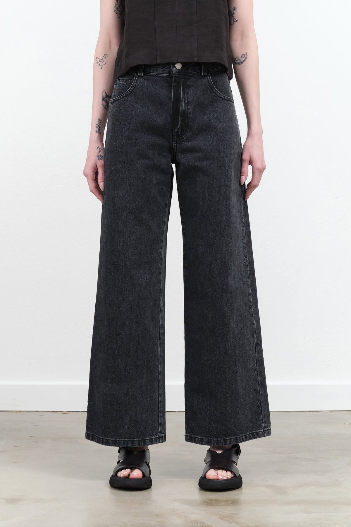 Rachel Comey Apparel Womens Denim Puerto Pant in Black Black / 00