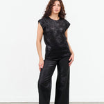 Rachel Comey Apparel Womens Pants Puerto Pant in Coated Black Coated Black / 0