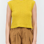 Front view of Relent Top in Yellow