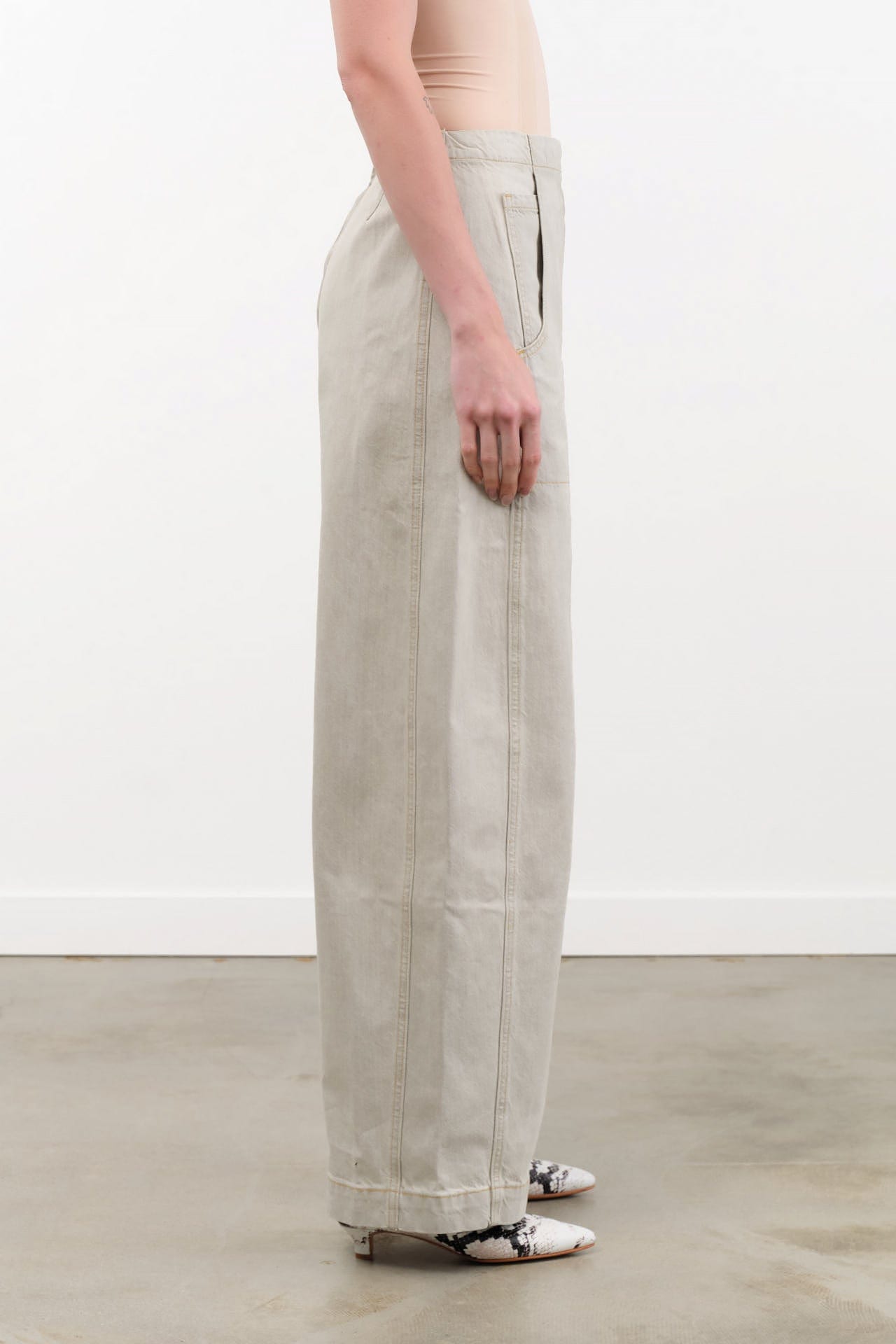 Rachel Comey Apparel Womens Denim Tany Pant in Khaki Wash