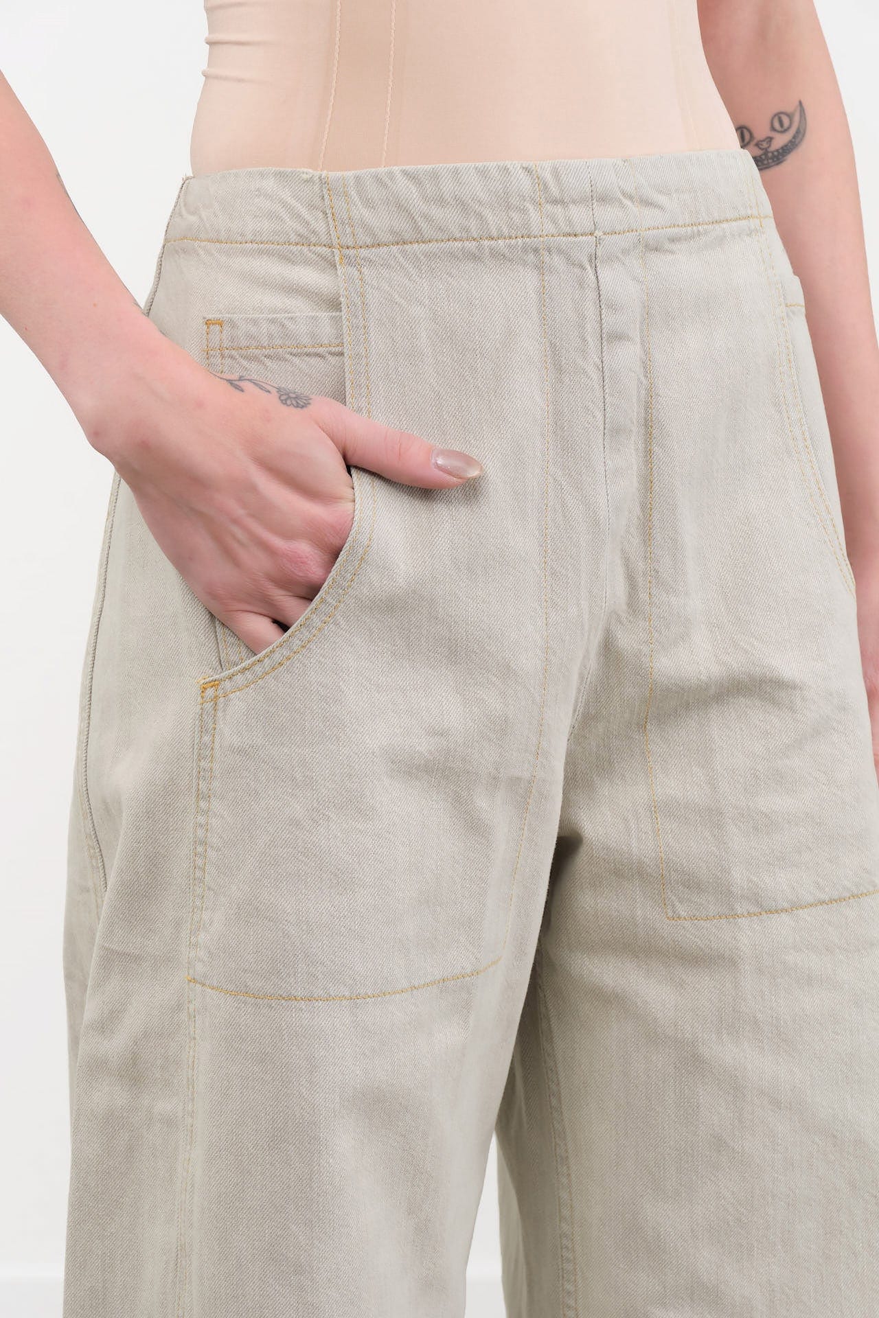 Rachel Comey Apparel Womens Denim Tany Pant in Khaki Wash