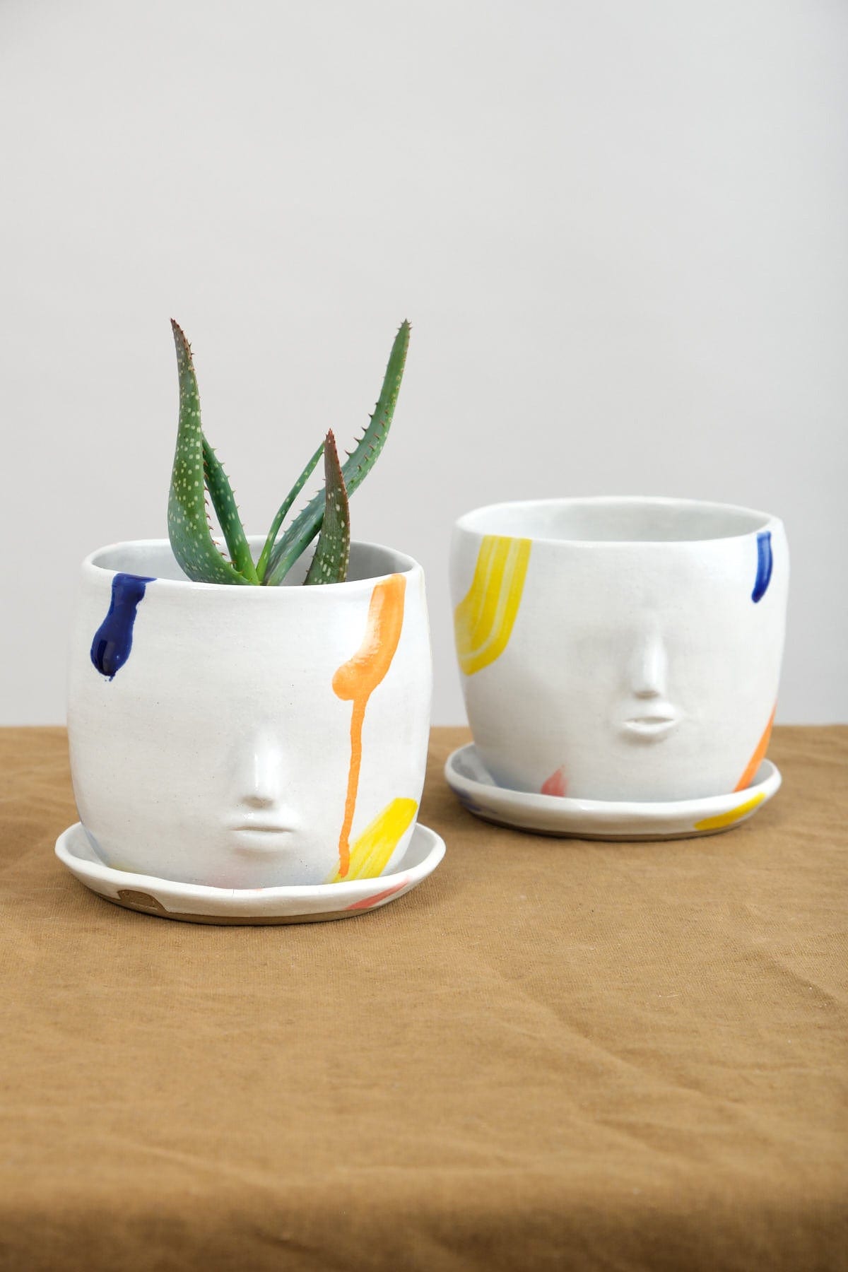 Rami Kim Studio Home Planters Face Pot Set in Dream Dream