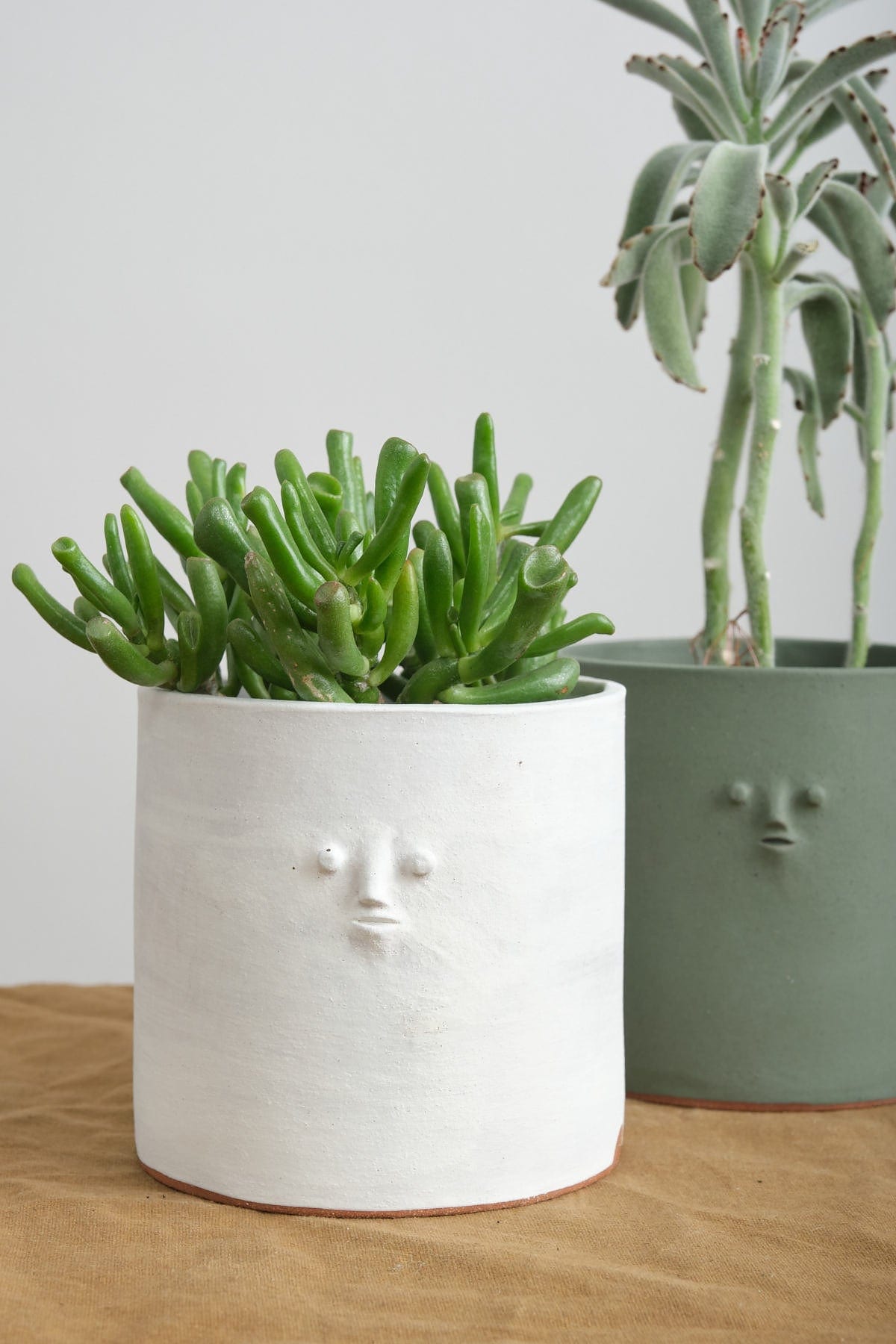 face plant pot uk Rami Kim Studio Mini Face Planter in White