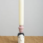 Rami Kim Studio Home Candle Holders Polkadot Lady Head Candlestick Holder Pink
