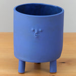 Rami Kim Studio Home Planters Tripod Mini Face Planter in Blue Intense Blue