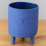 Rami Kim Studio Home Planters Tripod Mini Face Planter in Blue Intense Blue