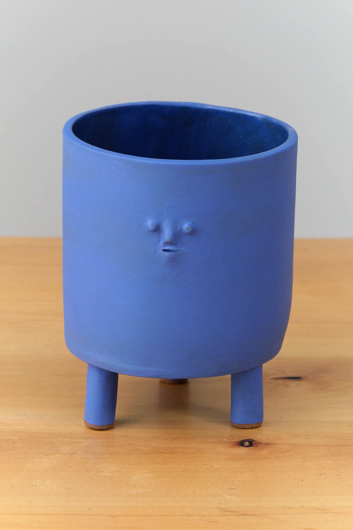 Rami Kim Studio Home Planters Tripod Mini Face Planter in Blue Intense Blue