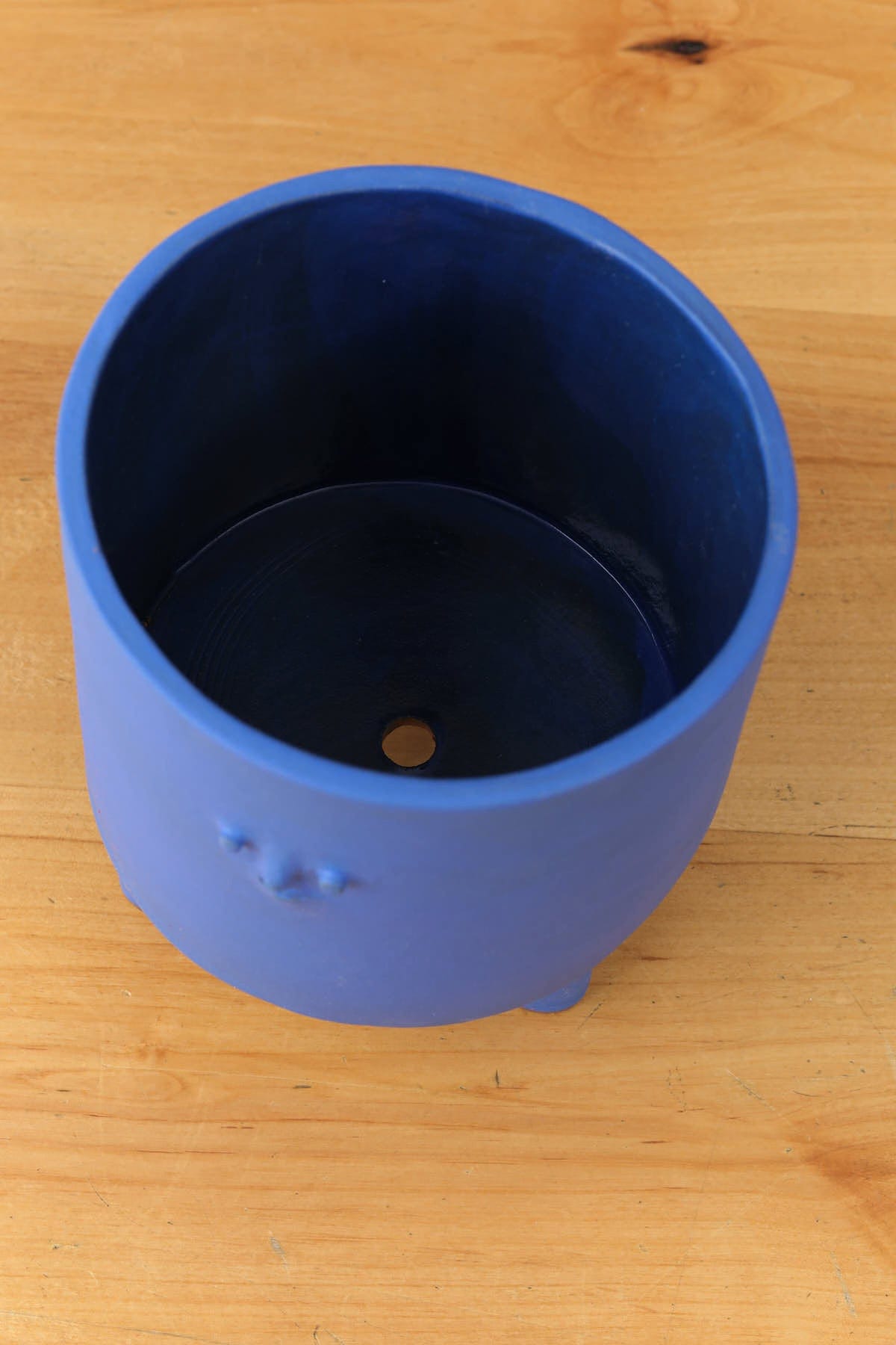 Rami Kim Studio Home Planters Tripod Mini Face Planter in Blue Intense Blue
