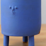 Rami Kim Studio Home Planters Tripod Mini Face Planter in Blue Intense Blue