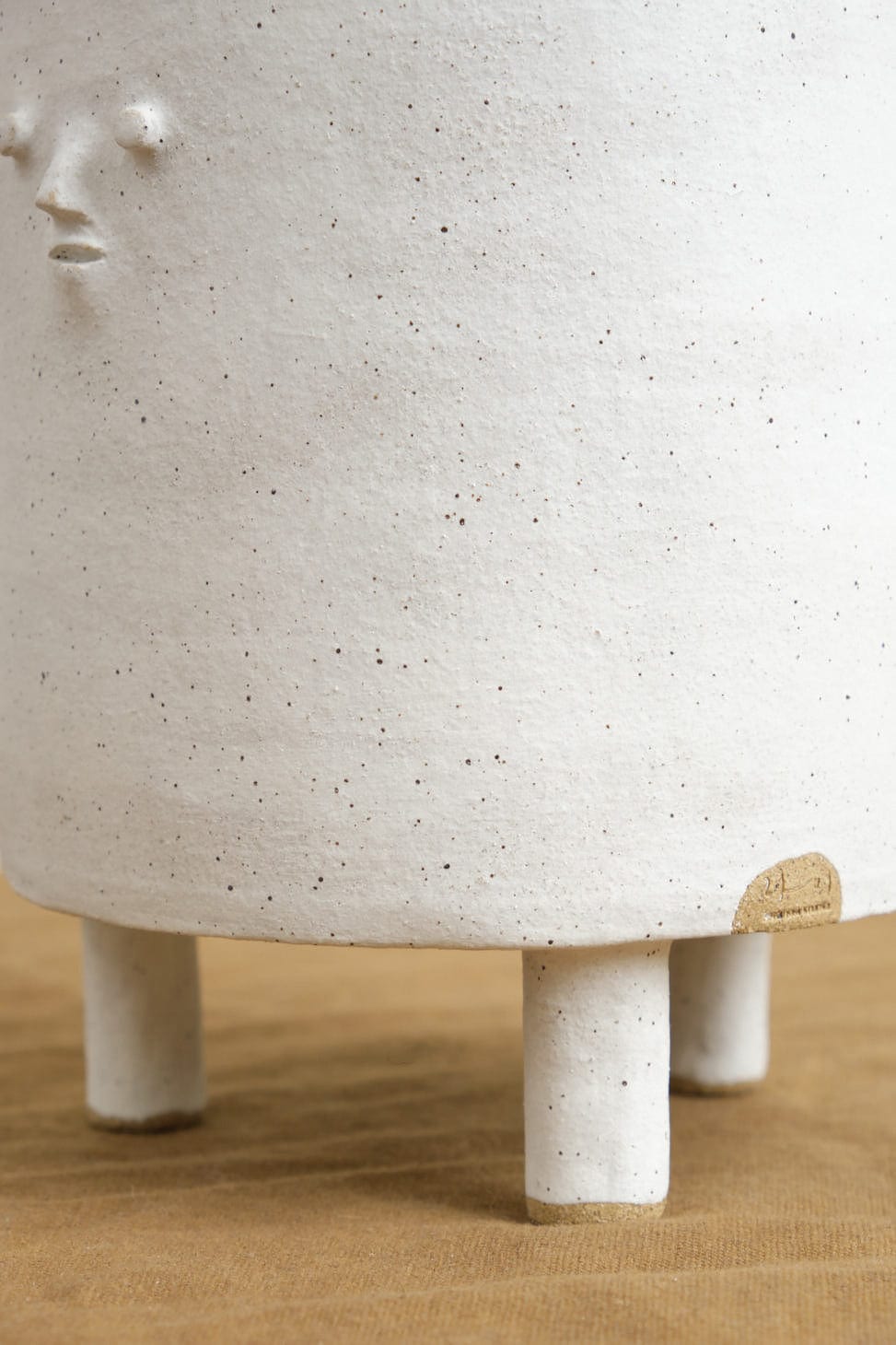 Rami Kim Studio Home Planters Tripod Mini Face Planter in White White