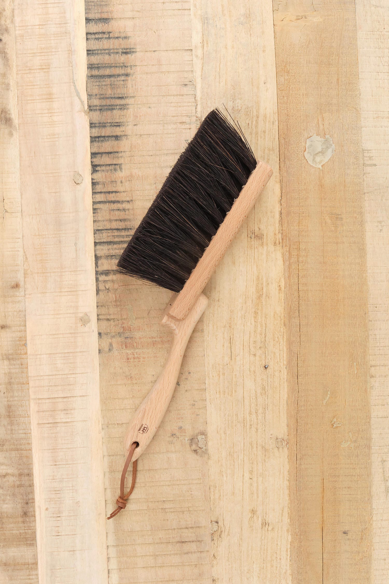 ReDecker Home Cleaning Tools Dustpan and Hand Brush Set Beechwood